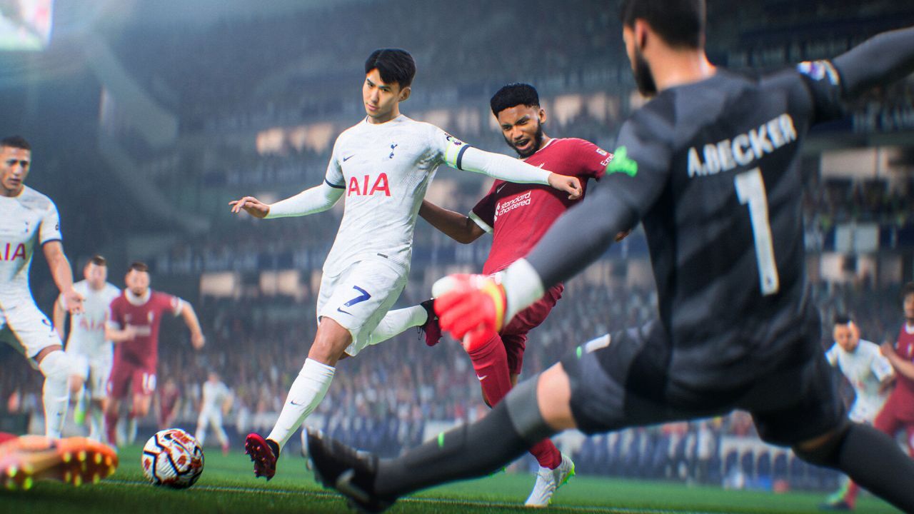 The offline Ultimate Team squad-building screen